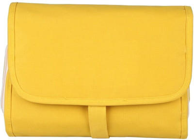 

Bluwings Foldable Long Term Multipurpose Hanging Toiletry Travel Bag Organizer kit Travel Toiletry Kit(Yellow)