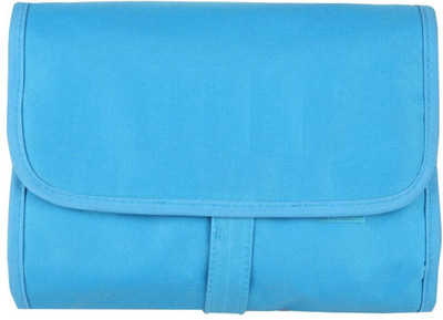 

Bluwings Foldable Long Term Multipurpose Hanging Toiletry Travel Bag Organizer kit Travel Toiletry Kit(Blue)
