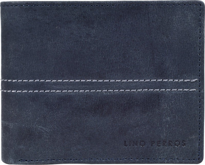 

Lino Perros Men Blue Genuine Leather Wallet