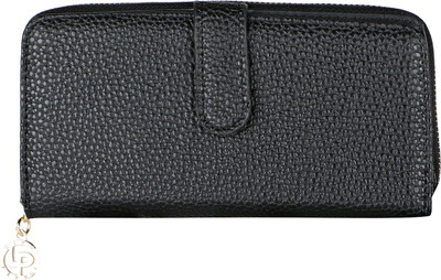 

Lino Perros Women Black Artificial Leather Wallet