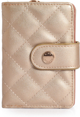 

Lino Perros Women Gold Artificial Leather Wallet(6 Card Slots)