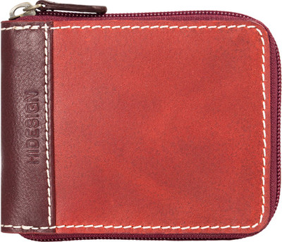

Hidesign Men Casual Red, Brown Genuine Leather Wallet(4 Card Slots), Rust
