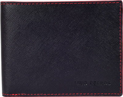 

Lino Perros Men Black Genuine Leather Wallet(12 Card Slots)