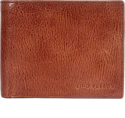 

Lino Perros Men Tan Genuine Leather Wallet