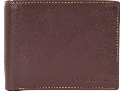 

Lino Perros Men Brown Genuine Leather Wallet