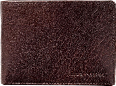 

Lino Perros Men Brown Genuine Leather Wallet(12 Card Slots)