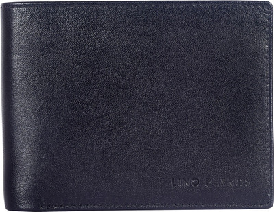 

Lino Perros Men Black Genuine Leather Wallet