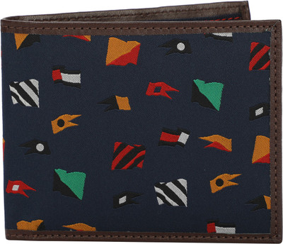 

Tommy Hilfiger Men Multicolor Genuine Leather Wallet(8 Card Slots), Navy/brown