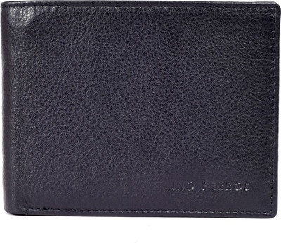 

Lino Perros Men Black Genuine Leather Wallet(12 Card Slots)