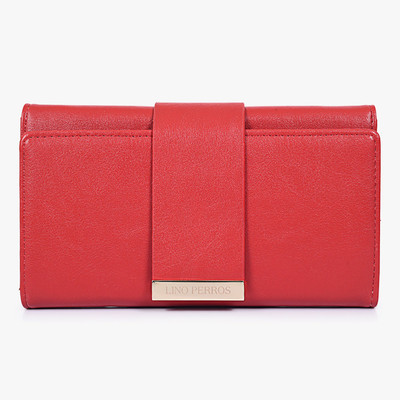 

Lino Perros Women Red Artificial Leather Wallet(8 Card Slots)