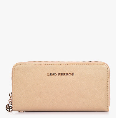 

Lino Perros Women Gold Artificial Leather Wallet(8 Card Slots)