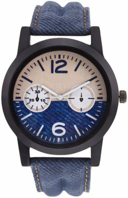 

swanos COLLAGE BOYS BLUE & CREAM COLOR WATCH MULTI COLOR ANALOG DIAL DESIGNER FASHIONABLE MENS & BOYS WATCH Watch - For Boys watch Watch - For Boys