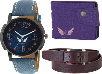 

Martell Analog Watch Combo(Blue)