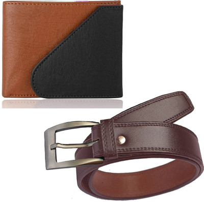 

Elligator Belt, Wallet Combo(Brown, Tan)