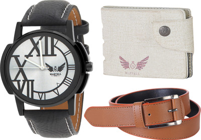 

Martell Analog Watch Combo(Silver)