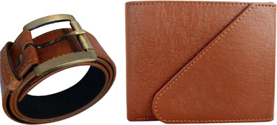 

Peacock Mundkar Wallet, Belt Combo(Tan)
