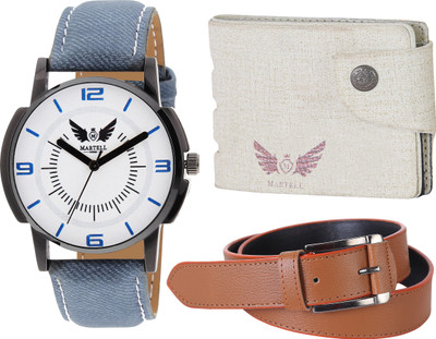 

Martell Analog Watch Combo(White)