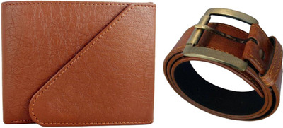 

Peacock Mundkar Wallet, Belt Combo(Tan)