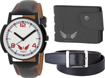 

Martell Analog Watch Combo(White)
