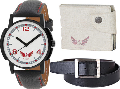 

Martell Analog Watch Combo(White)