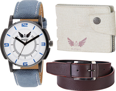 

Martell Analog Watch Combo(White)