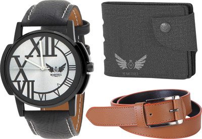 

Martell Analog Watch Combo(Silver)