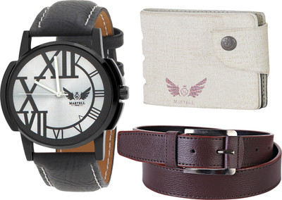 

Martell Analog Watch Combo(Silver)