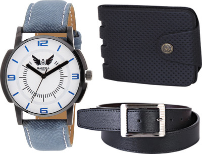 

Martell Analog Watch Combo(White)