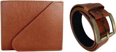 

Peacock Mundkar Wallet, Belt Combo(Tan)