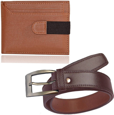 

Elligator Belt, Wallet Combo(Brown, Tan)