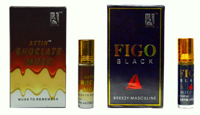 Astin Chocolate Musk and FIGO french Black UAE Edition Floral Attar(Rose)
