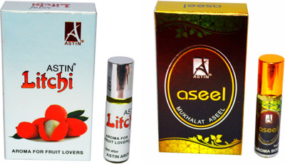 

Astin Litchi Fruity and Aseel UAE Edition Floral Attar(Floral)