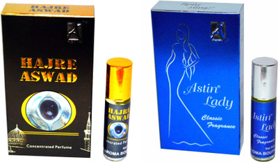 Astin Hajre Aswad and Blue Lady UAE Edition Floral Attar(Davana)