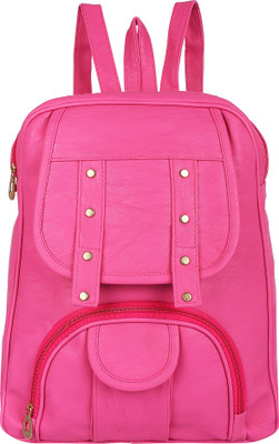 

Rajni Fashion PU Leather Backpack,School Bag,Student Backpack,Traval bag ,(DeepPink) 6 L Backpack(Pink)