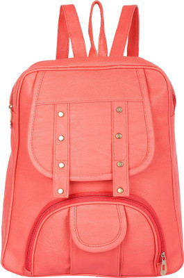

Rajni Fashion PU Leather Backpack,School Bag.Student Backpack,Traval bag,(Orange) 6 L Backpack(Orange)