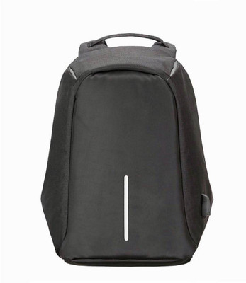 

Crystu Anti Theft Laptop Travel Backpack With Integrated USB Plug Charging Port Combo With Clear Quartz 8 mm Bracelet 15.5 L Backpack(Black)