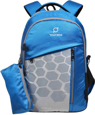 

Murano Liner Backpack With 3 Compartment Casual 33 L Backpack(Blue, Grey)