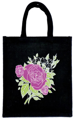 

EWB MULTI COLOR GIFT JUTE BAG Multipurpose Bag(Black, 5 L)