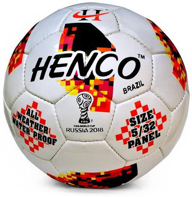 

HENCO BRAZIL Football - Size: (Pack of 3, White, Multicolor