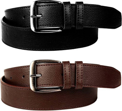 

FUN STOP Men Casual, Formal, Party Black, Brown Artificial Leather Belt