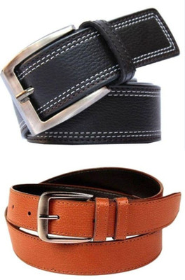 

Besto Men Casual Black, Tan Artificial Leather Belt