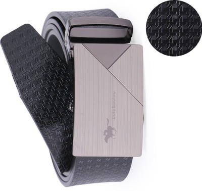 

Edifier Men Casual, Evening, Formal, Party Black Genuine Leather Belt, Black_02
