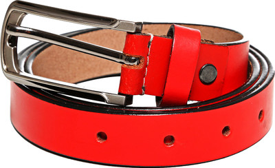 

Leather Giant Women Casual Red Genuine Leather Belt, 1001