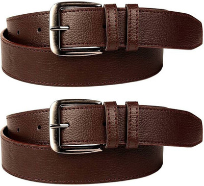 

FUN STOP Men Casual, Formal, Party Brown Artificial Leather Belt