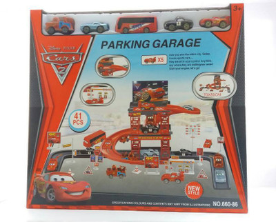 

Spgift Car Park Garage Racing Track Playset Toy - 41 Pcs(Multicolor)