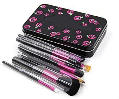

Zureni Cosmetic Makeup Natural Professional Brushes Set or Kit - 12Pcs With Tin Storage Container(Pack of 12)