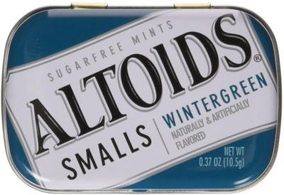 

Altoids Smalls Curiously Strong Mints, Wintergreen - 10.5g Wintergreen Candy