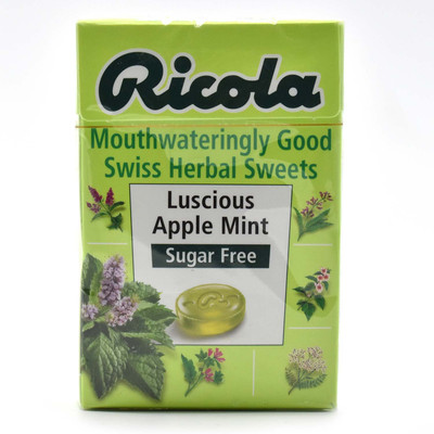 

Ricola Sugar Free Swiss Herbal Sweets, 45g - Luscious Apple Mint Mint Candy