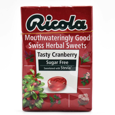 

Ricola Sugar Free Swiss Herbal Sweets, 45g - Tasty Cranberry Cranberry Candy