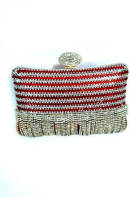

DELMA Party Red Clutch